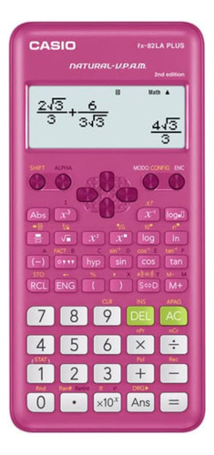 Calculadora Científica Casio Pink Fx-82la Plus Rosada