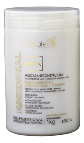 Máscara Spa Essencial Reconstrutora Soupleliss 1kg