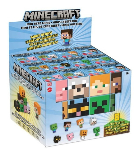 Minecraft Cabezas Mini Figura Hdv64 Mattel