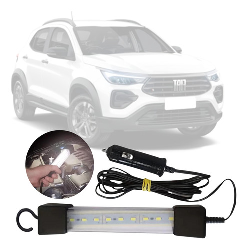 Pendente Cordão Luz Led 12v Bivolt Universal Fiat Pulse 