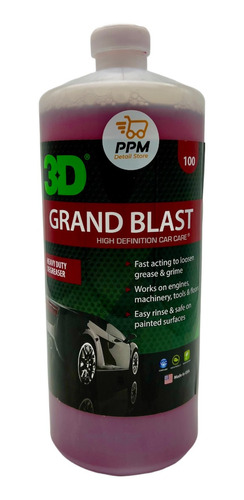 Desengrasante Profesional Para Motores 3d Grand Blast 32 Oz