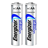 Par De Pilhas Energizer Aa2 Ultimate 1.5v Litio 