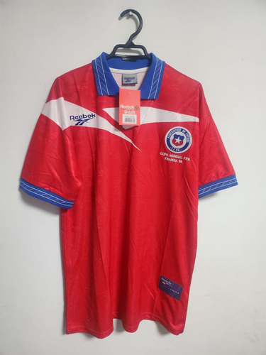 Camiseta Fútbol Chile 98 #11 Salas Talla Xl Réplica Un Uso