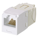 Pack 10 Conectores Jack Rj45 Estilo Tg Mini-com Cat 6 Blanco