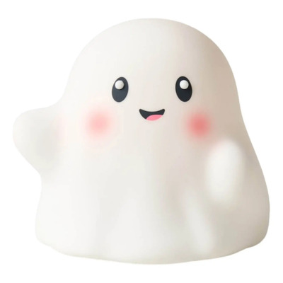 Luz Nocturna Para Halloween Ghost Night Light, De Silicona,