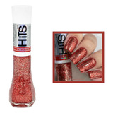 Esmalte Hits Rebeldia Perolado Premium New Vermelho 5free