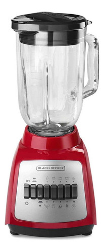 Licuadora Black+decker Durapro Blbd210gr 10 Velocidades Color Rojo