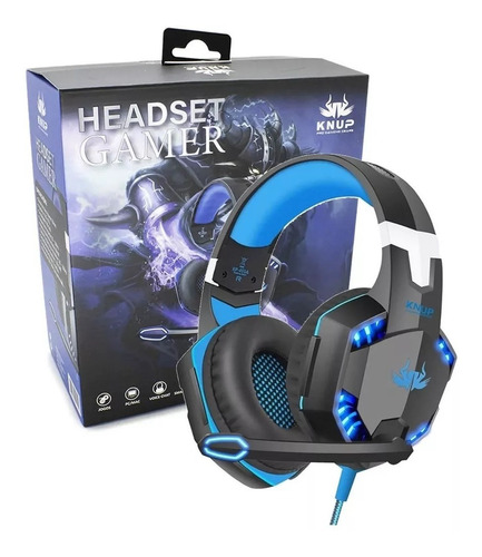 Headset Gamer Fone Ouvido P/ Xbox Ps4 Android iPhone Pc Led 