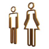 Letrero De Baño For Hombres Y Mujeres, Letrero De Baño 2pcs