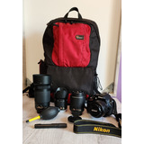  Nikon D5300 + Lentes + Tripode Manfrotto + Mochila Lowepro