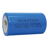 Bateria De Lítio Tamanho D - 3,6v 19.000mah Com Top - Rontek