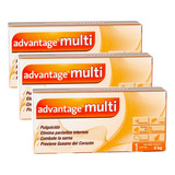 Pack De 3 Advantage Multi Gatos 1-4kg Pulgas, Parásitos