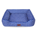 Caminha Pet 100% Impermeável 70x70 - Premium (g) Cor Azul Desenho Patinhas