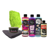 Kit Lavado Moto Auto Cera Shampoo Microfibra Toxic Shine