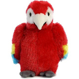 Peluches Aurora Mini Flopsie Guacamayo Rojo Ave Suave Loro