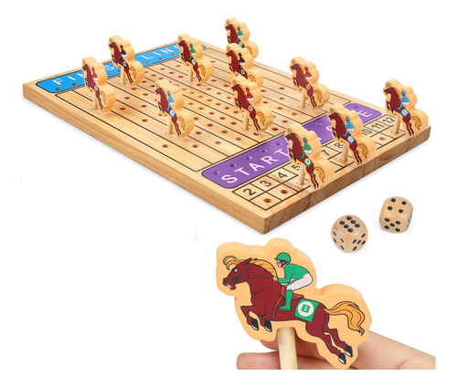 Juego De Mesa De Carreras De Caballos Para Y Juegos Familiar