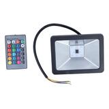 Foco Rgb Flood Light, 10 W, Ip65, Impermeable, Que Cambia De