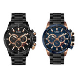 Reloj G-force Original H3677g Cronografo Negro + Estuche