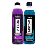 Shampoo Automotivo Vfloc Vonixx + Moto-v Desengraxante 500ml