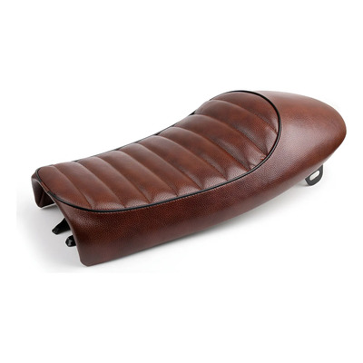 Asiento De Moto Flat Hump Vintage Brat Scrambler, Marrón