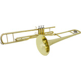 Trombone De Pisto Tenor Tb 200pd Laqueado Com Case New York