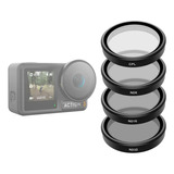 Kit Filtros Cpl E Nd8/16/32 Para Dji Osmo Action 3 - Telesin