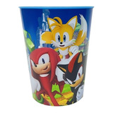 Vaso Infantil De Plástico Cresko Sonic Color Azul