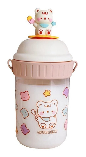 Botilito Infantil Cargadera Kawaii Correa Tierno Oso