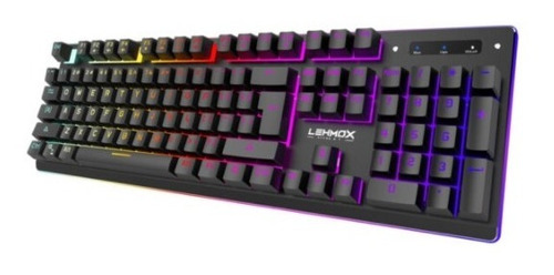 Teclado Gamer Mecânico C/ Rgb Profissional Usb Lehmox Gt-t4