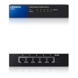 Switch Linksys Metalico Escritorio 5ptos Gigabit 10/100 /vc