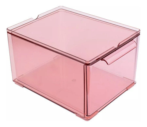 Caja Acrilico Transparente Cajon Pequeño Rosa  Disponibles