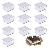 Kit 10 Caixas Quadrada Com Tampa Cake Box Cristal Bluestars