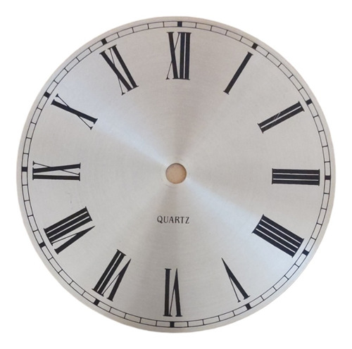 Cuadrante Para Reloj Artesanal 14cm Con Aro De Fibro Pintado