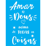 Stencil 15x20cm Tk0168 Frase Amar Toke De Arte