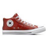 Tenis Converse Ctas Malden Street Mid Estilo Urbano Hombre Color Rojo Diseño De La Tela Liso Talla 27