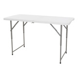 Mesa Plegable Maletin Camping 122x60x73 3 Alturas Regulables