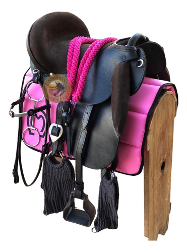 Sela Cela Completa Cavalo Égua Rosa Feminina + Brinde Oferta