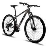 Bicicleta Aro 29 Gts Supreme Aluminio 27v Disco Hidráulico Cor Cinza/preto Tamanho Do Quadro 21  