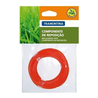 Fio De Nylon 2,4mm 12 Metros Para Roçadeira Tramontina Cor Laranja | MercadoLivre