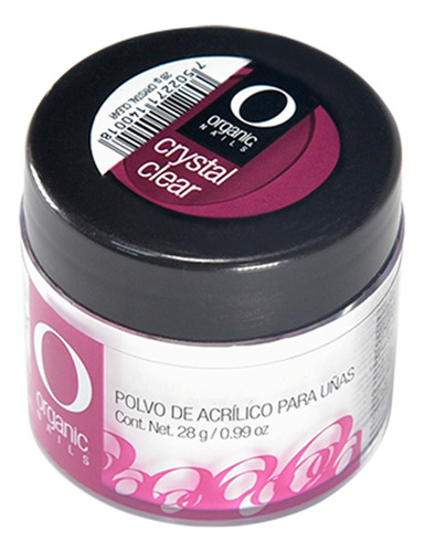 Polvo Acrílico Uñas Crystal Clear 28g By Organic Nails