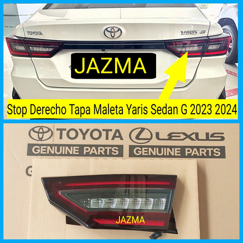 Stop Derecho De Tapa Maleta Yaris Sedan G 2023 2024 Original Foto 4