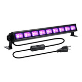 Luz Negra Led, Barra De Luz Uv De 36w 9 Led Que Brilla ...