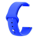 Pulseira 18mm Silicone Sport Compatível Smartwatch Colmi V33 Cor Azul Bic