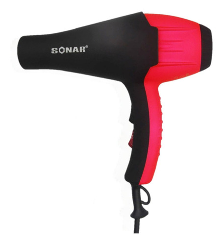 Secador De Cabelo Sonar Profissional 8.600w Vermelho E Preto 110v - 127v