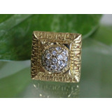 Anel Ouro 18k Pedras - Cod 32141