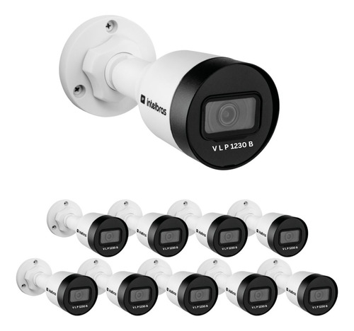 Kit 10 Câmera Ip 2 Megapixels 3.6mm 30m Vlp 1230 B Intelbras