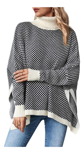 Beatle Sweater Cuello Alto Doble De Mujer/ 006