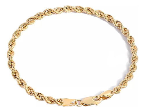 Pulsera Torsal Hombre Esclava Oro Acero Inoxidable 6 Mm