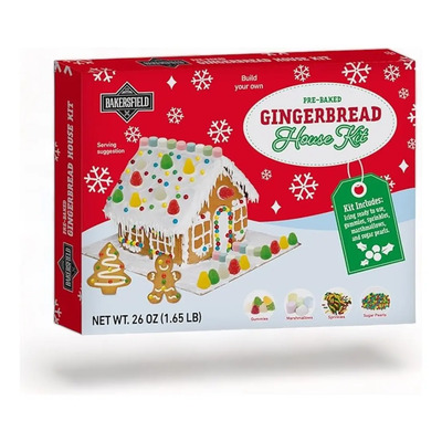 Casa De Galleta De Jengibre Navideña Para Decorar 795g | Envío gratis