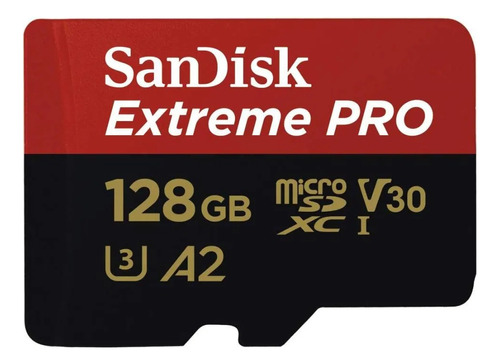 Memoria Micro Sd + Adaptador 128gb Sandisk Extreme Pro